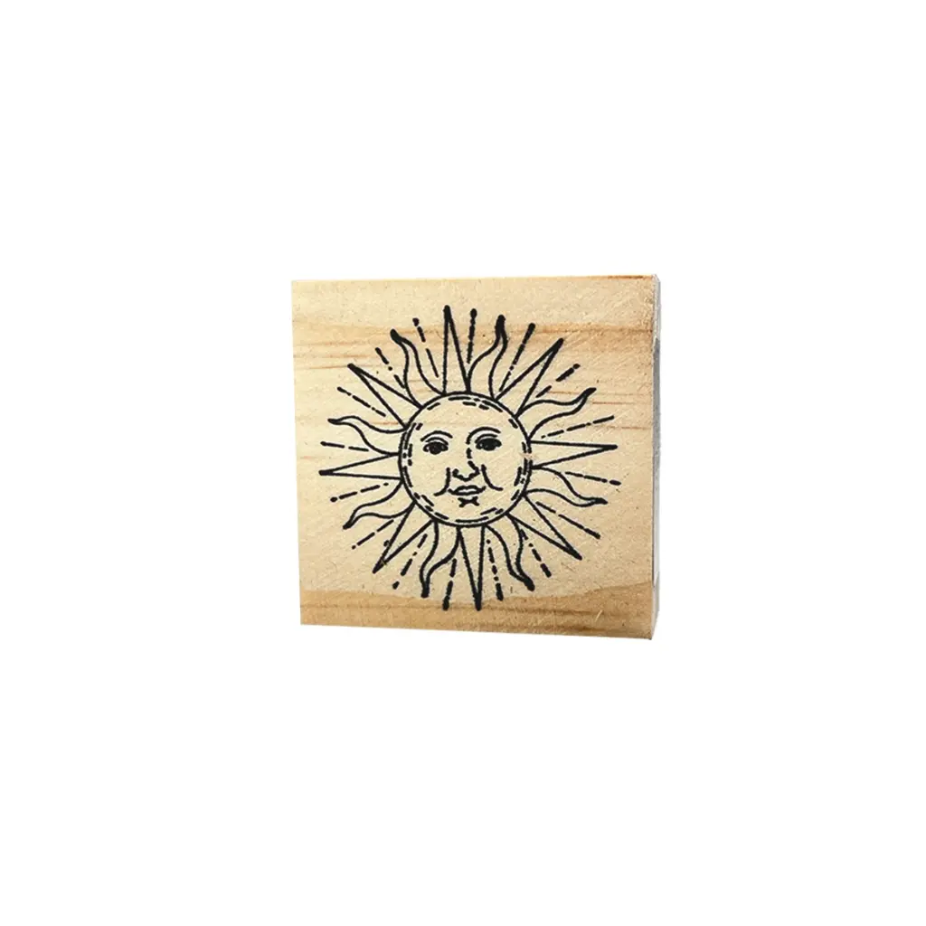 Sello sol con cara