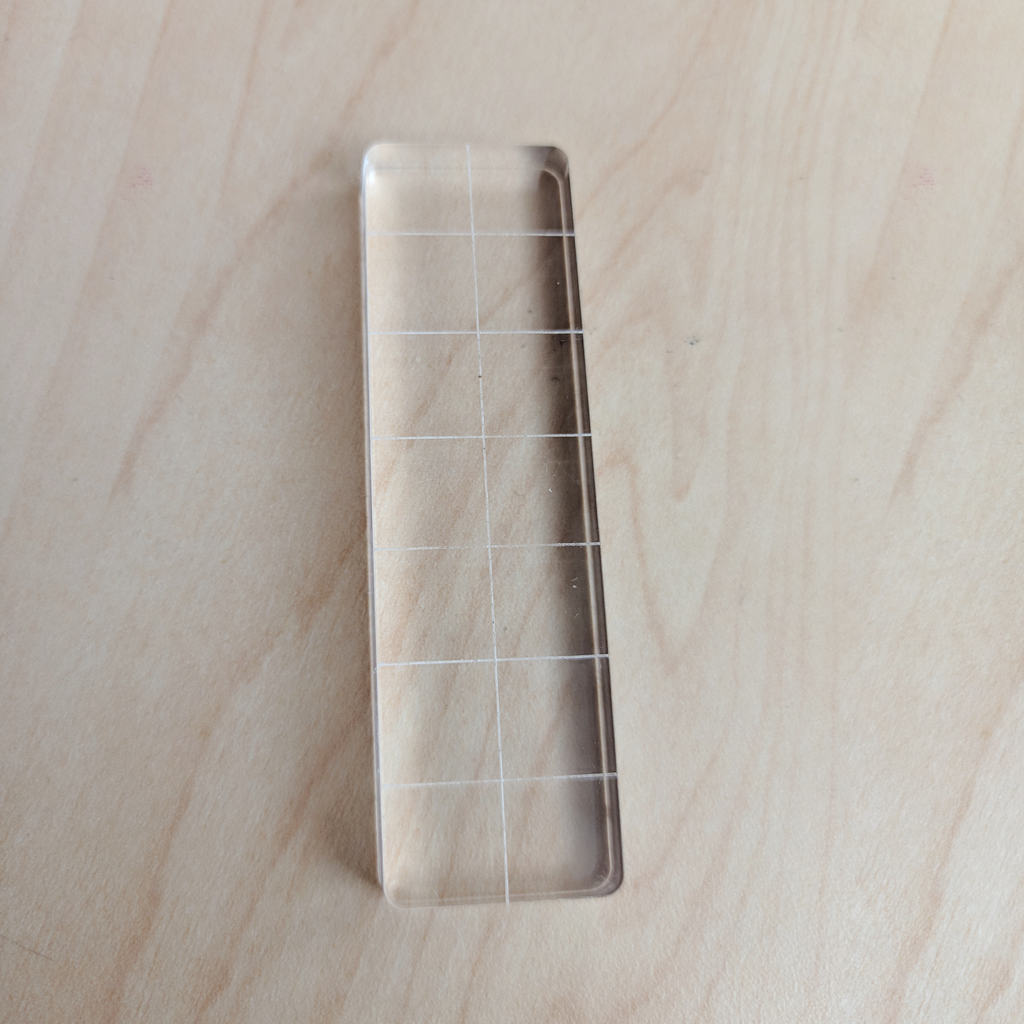 [AS-A7x2] Acrílico base para sellos de silicona 7x2 cm