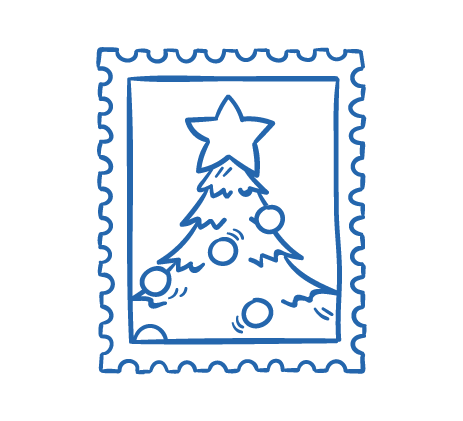 [SCA-NAV-10] Sello estampita árbol de navidad