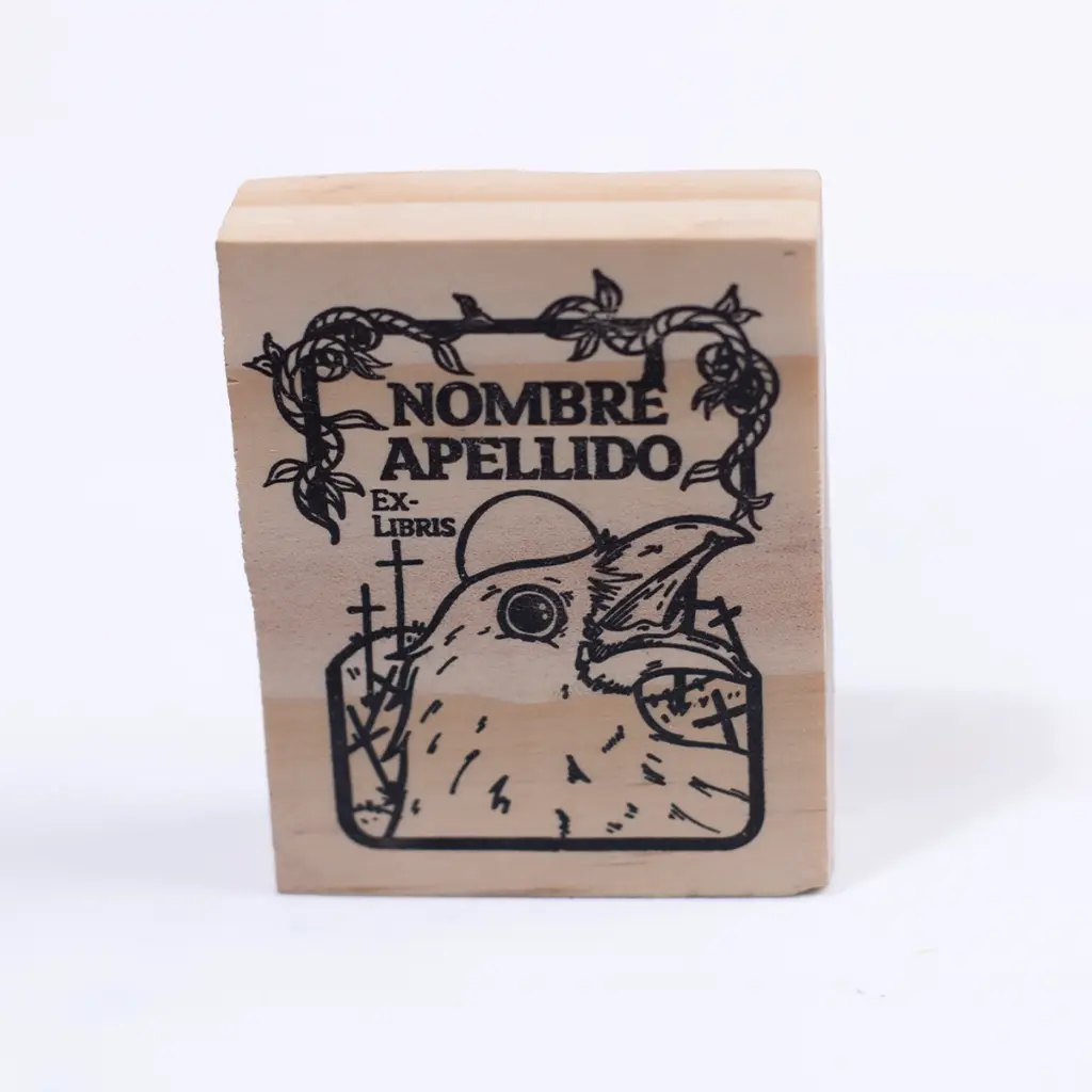 [SP-EX1] Exlibris personalizado el cuervo