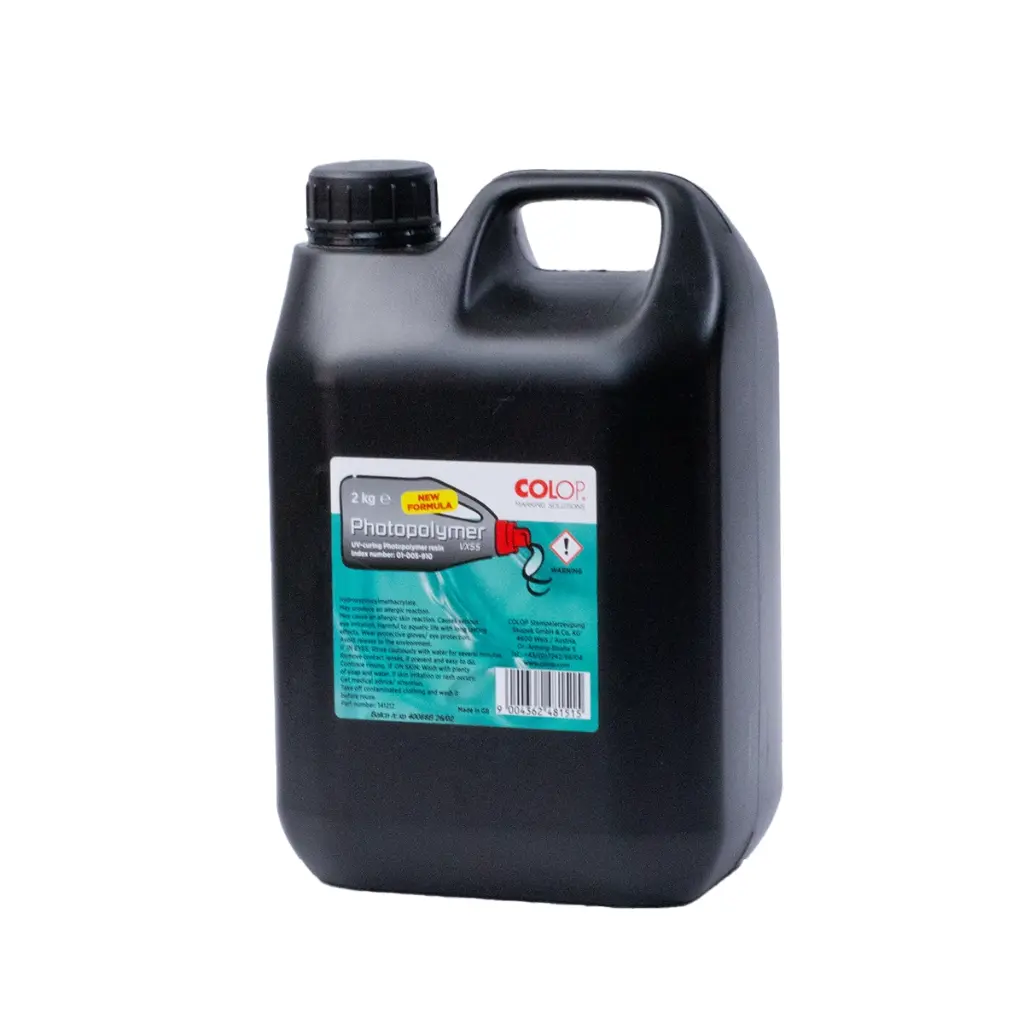 Fotopolímero líquido para sellos Colop 2 kilos