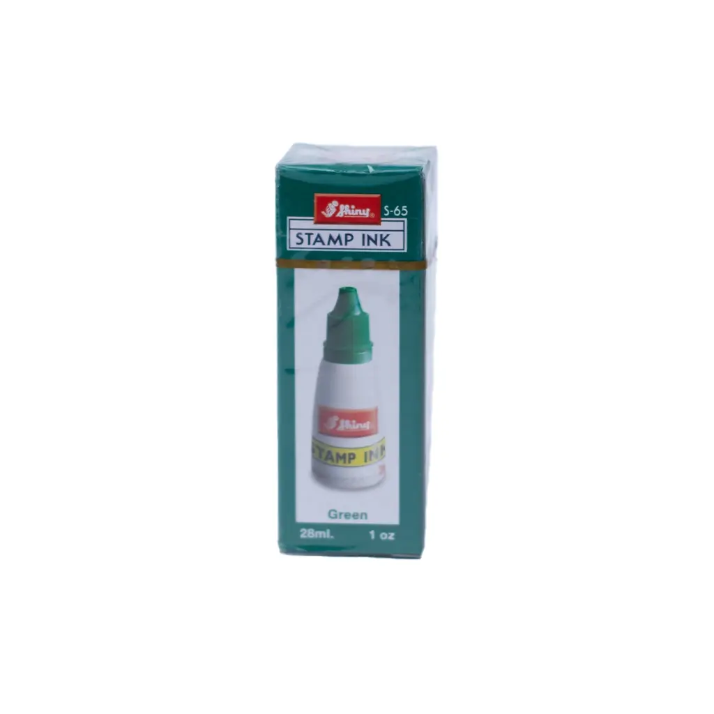 [TS-S28V] Tinta para sellos 28 ml - verde - papel y cartón