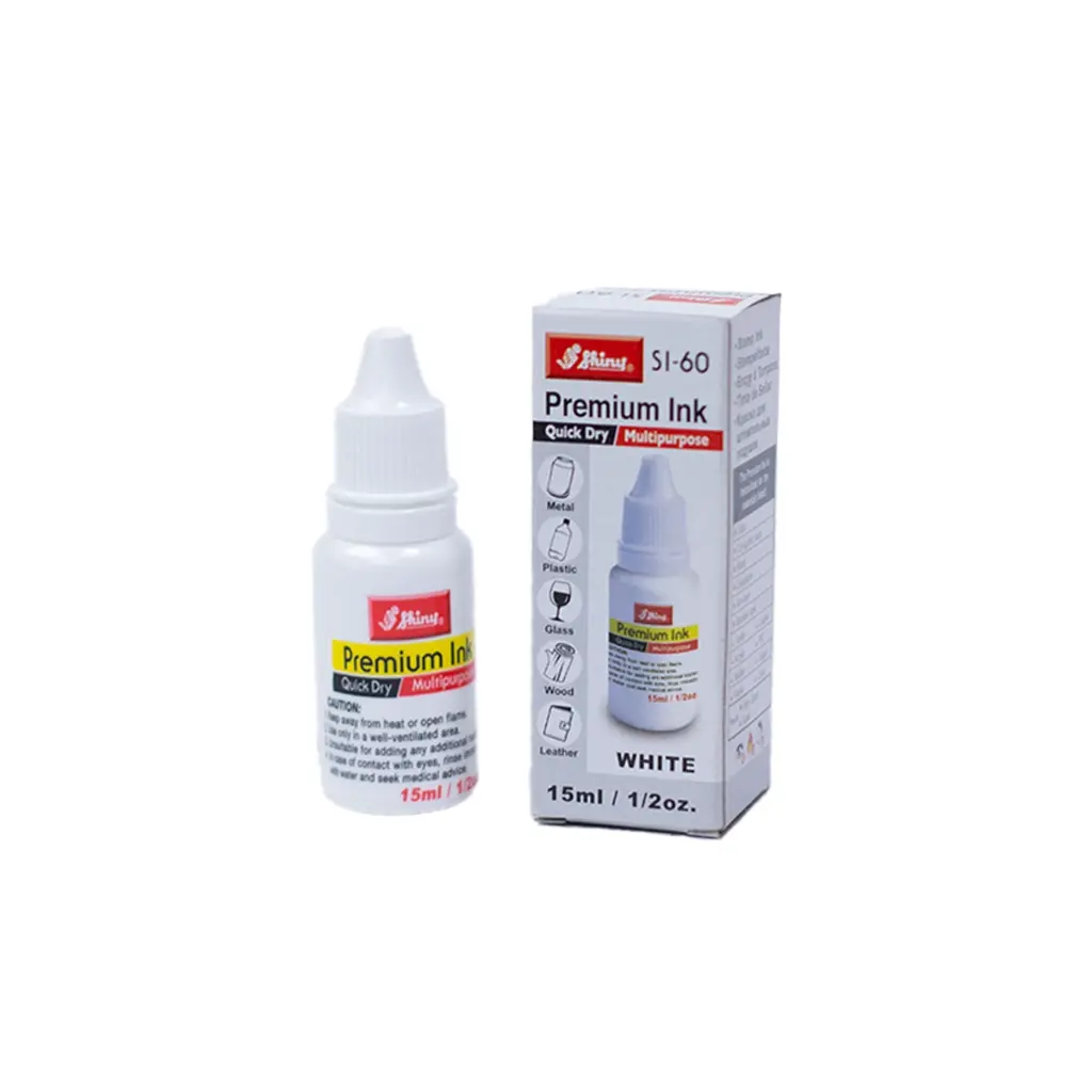 [TS-IB15] Tinta para sellos 15 ml - Blanco - indeleble
