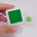 Almohadilla alta con tinta verde